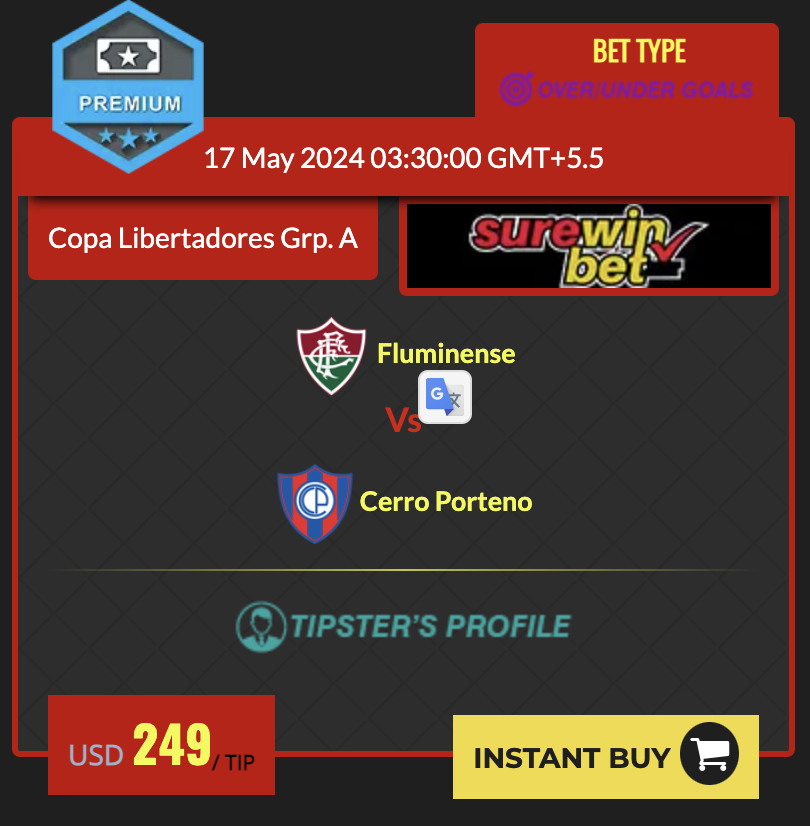yourfreepredict's tweet image. 💥⚽️Teams: Fluminense vs. Cerro Porteno ⚽️💥
📆Date: May 17, 2024 📆
⏰Time: 05:30 (Check your local time zone for adjustments)
🏟️Stadium: Maracanã, Rio de Janeiro - RJ, 20271-150, Brazil
🏟️

Trusted and Verified Tipsters:  soccertipsters.net/tipster/