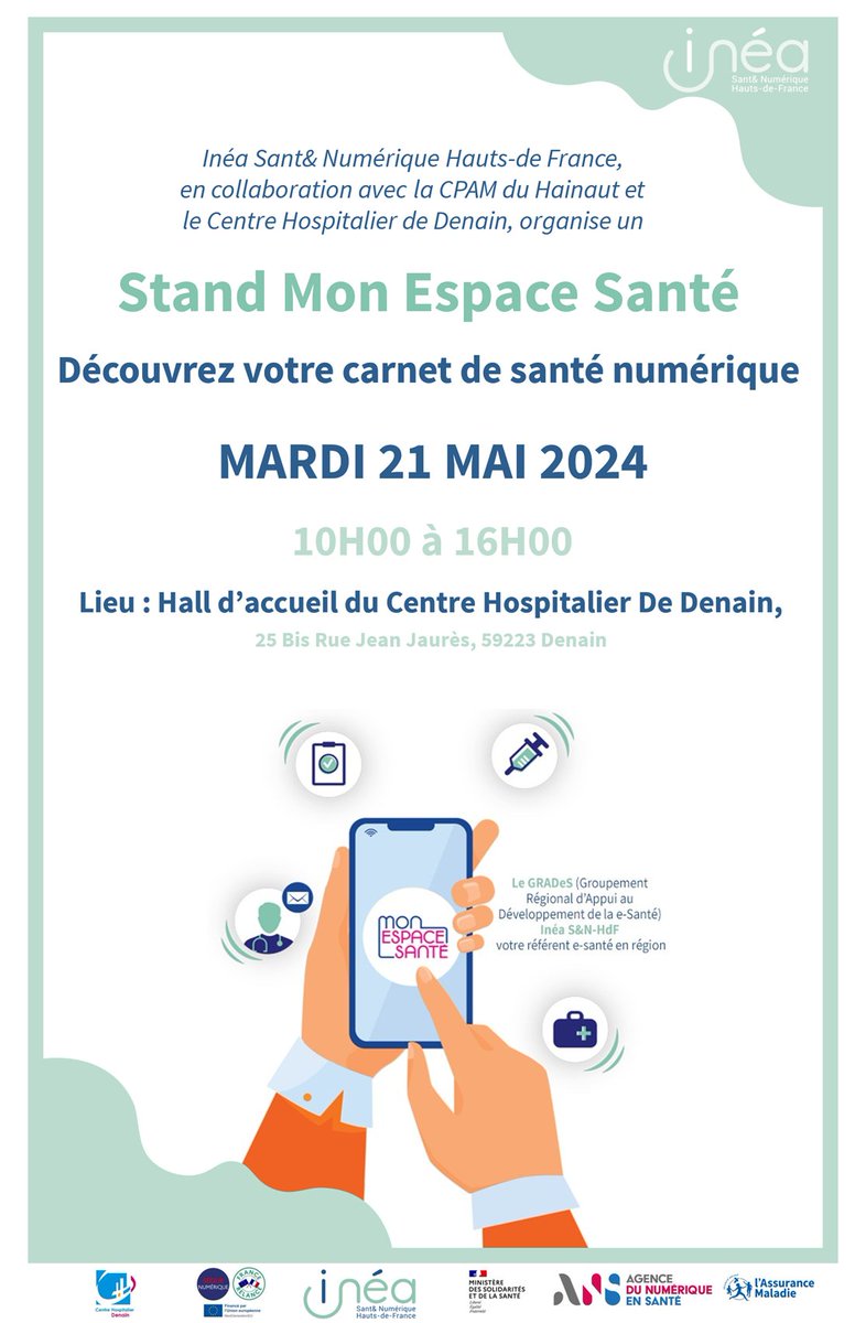 Mon espace santé est un espace numérique individuel. Il permet de stocker et partager vos documents et données de santé en toute confidentialité, comme les résultats de prises de sang ou les comptes-rendus d’hospitalisation.

+ d'infos : monespacesante.fr