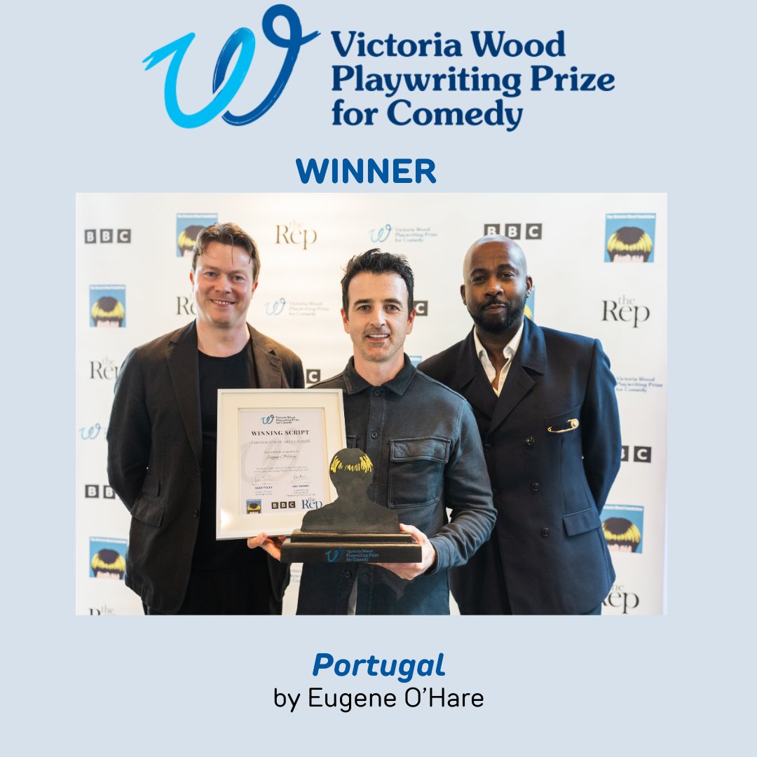 We are so excited to announce the winner of the Birmingham Rep’s inaugural Victoria Wood Playwriting Prize for Comedy🎭 as actor and playwright Eugene O’Hare for his play, Portugal! To find out more about the award, check out our website: bit.ly/3QLDJWZ