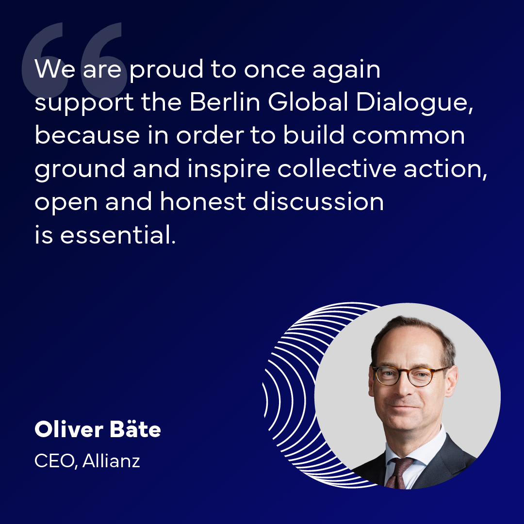 We are thrilled that Oliver Bäte, CEO of @Allianz, will join us at Berlin Global Dialogue again this year! #BGD2024