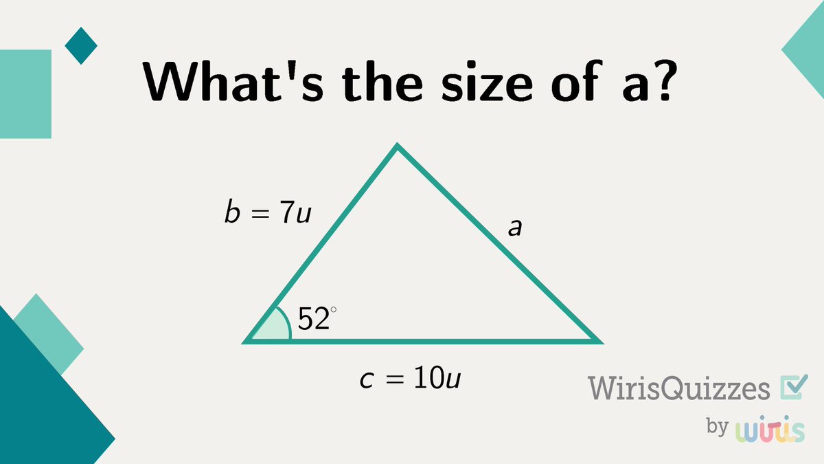 💡 Unleash your problem-solving skills and dive into this challenge! 🧠🔢

Let’s study this triangle and find the size of a. Share your answer in the comments below!

#WirisQuizzes #mathquiz #mathproblem #mathexercise #problem #MathType #math #mathematics #geometry #STEM