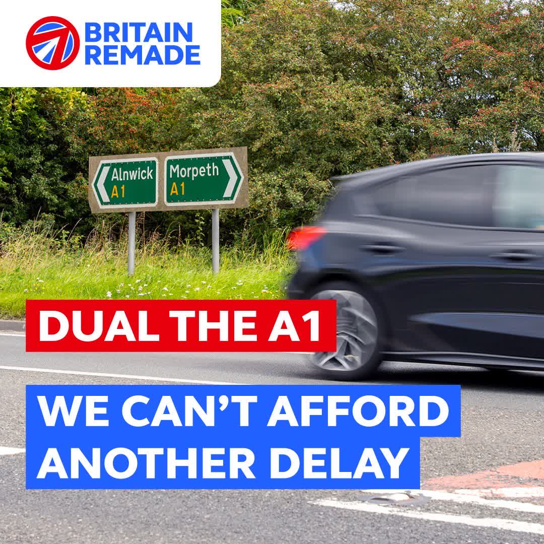 🚗 Drivers in Northumberland, it's time to rally together! The A1 between Morpeth and Ellingham needs to be dualled to tackle traffic chaos. Let's urge the Government to act on 5 June - share this post now! #DualtheA1 #Traffic  share.britainremade.co.uk/s/GF6BCI73hMDs…
