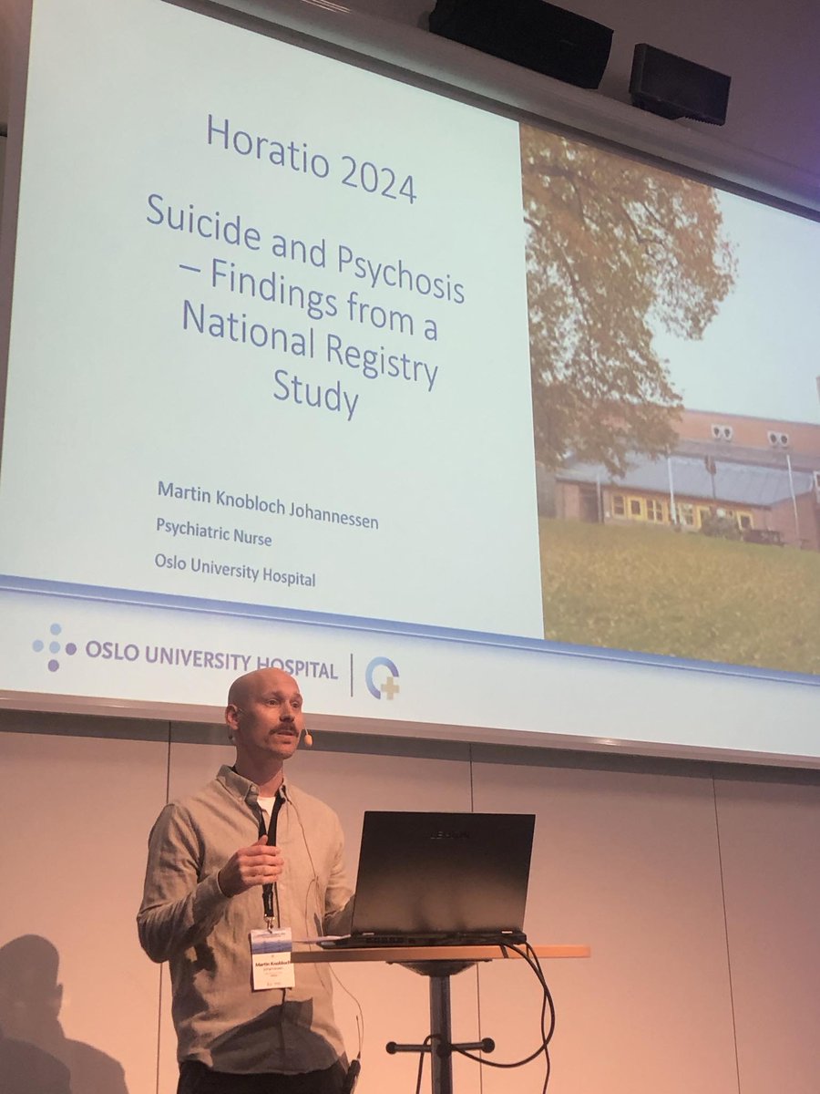 Kartleggingssystemet (@nssfkartlegging) on Twitter photo Martin Knobloch Johannesen la i dag frem sin studie om selvmord hos pasienter med psykoselidelser på horatio2024.se. Prosjektet er et samarbeid mellom Seksjon for tidlig psykose på Oslo Universitetssykehus og Kartleggingssystemet. Vi gratulerer Martin med vel overstått! Martin Knobloch Johannesen la i dag frem sin studie om selvmord hos pasienter med psykoselidelser på horatio2024.se. Prosjektet er et samarbeid mellom Seksjon for tidlig psykose på Oslo Universitetssykehus og Kartleggingssystemet. Vi gratulerer Martin med vel overstått!