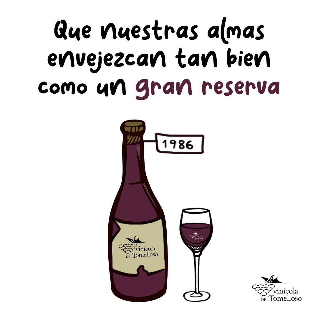 Como un gran reserva, maduramos con el tiempo, adquiriendo complejidad y distinción. ¡A disfrutar de la vida en su plenitud!" 🍷✨ #EnvejeciendoComoVino #MadurandoConElTiempo #GranReserva #VinicolaTomelloso