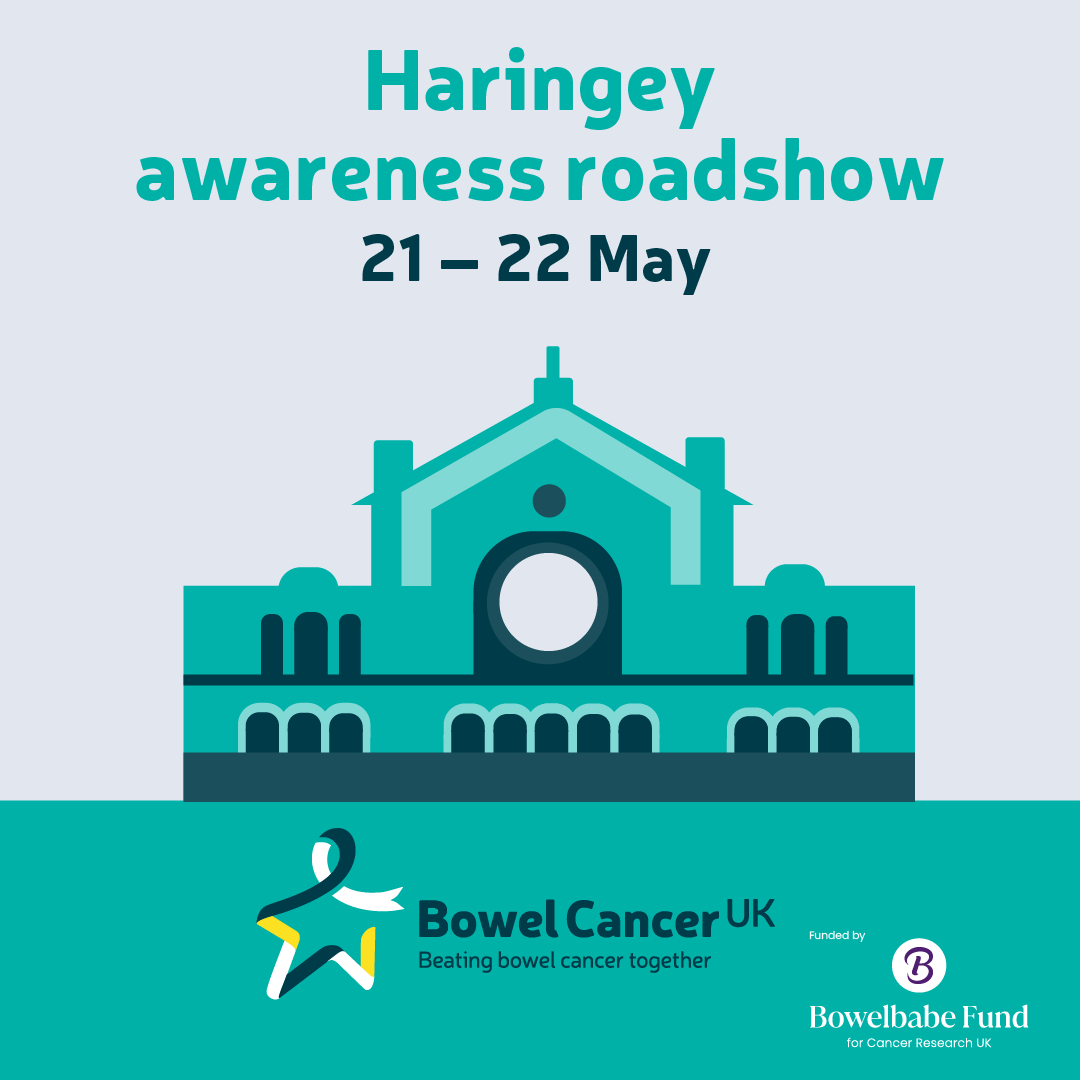 Our next roadshow stop is #Haringey! Our fantastic team and inflatable bowel will be outside the library on High Road from Tuesday 21 – Wednesday 22 May. Come along and say hi👋 Find out more: bit.ly/3SWppes @haringeycouncil
