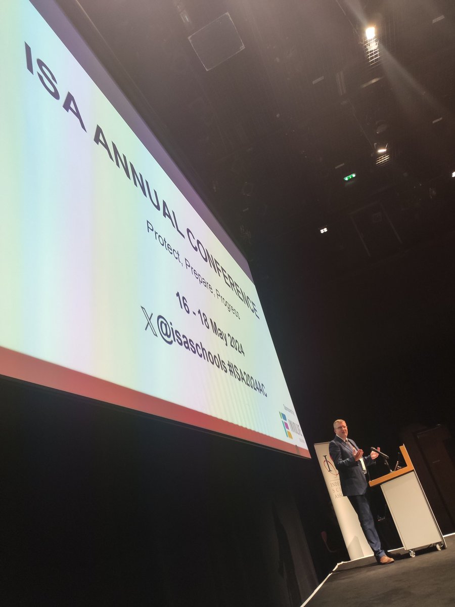ThisisRudi's tweet photo. The incomparable Jeff Shaw, Chair of @isaschools &amp; Head at @Scarisbrickhall is kicking off #ISA2024AC with a strong call to celebrate the diversity of ISA schools. https://t.co/FvUwY4VWQR