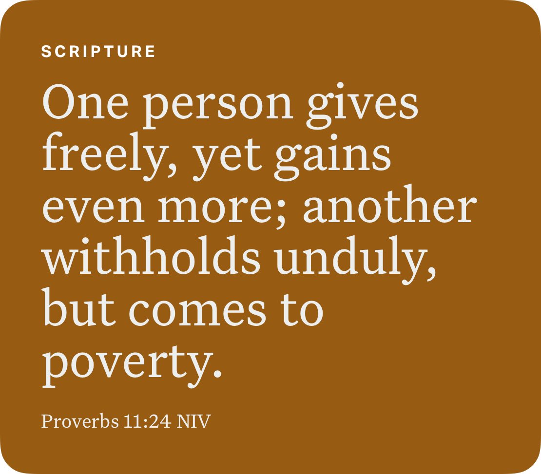 Proverbs 11:24 NIV bible.com/bible/111/pro.…