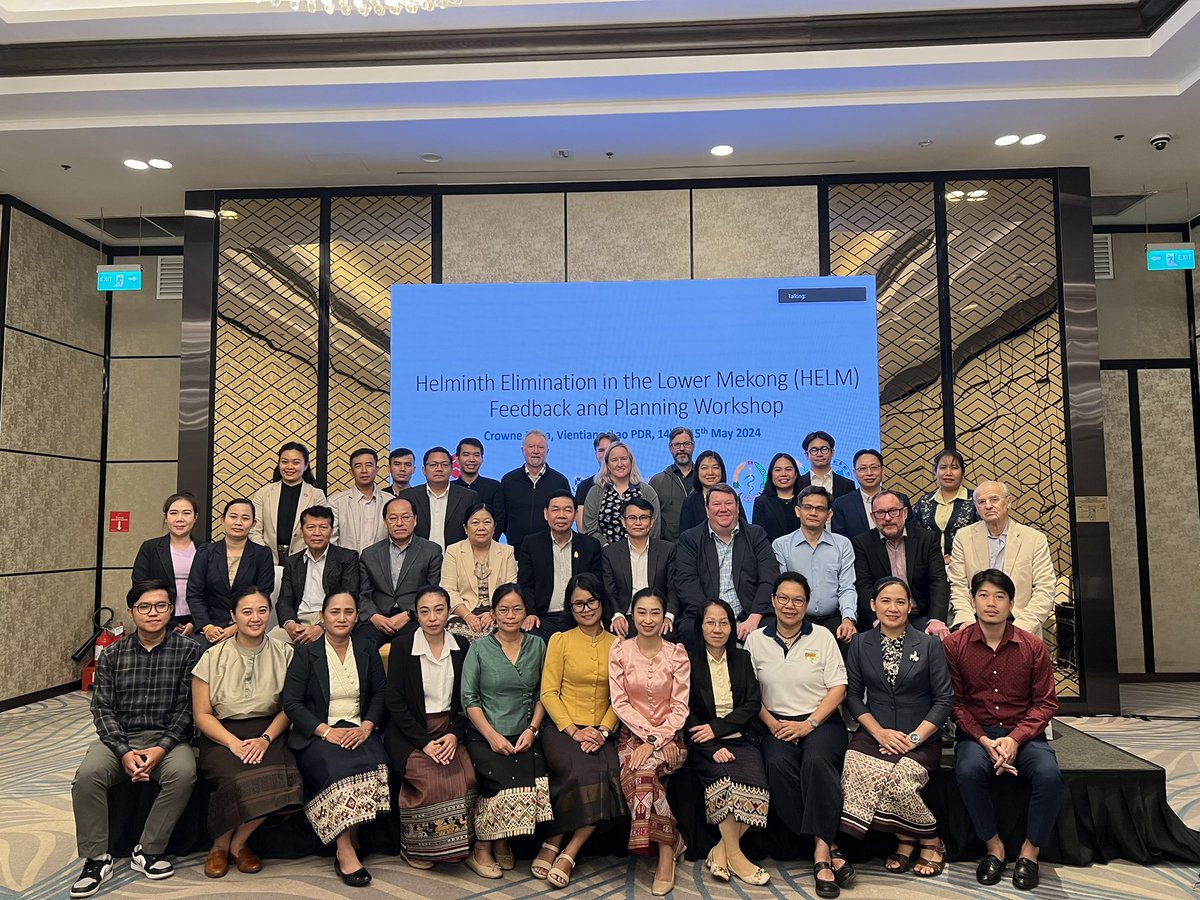 DarrenG92787659's tweet photo. Great to catch up with our colleagues from Thailand, Laos, and Cambodia for a progress workshop on the #NHMRC and #eASIA partnership grant, HELMinth elimination in the Mekong @QIMRB_Institute @DrCatherineWorm https://t.co/wvmGtMjlkQ