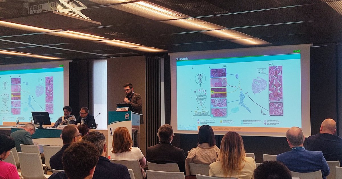 Mariantonia Nacchio (@mariantonianac1) on Twitter photo Excellent presentation by <a href="/VLimperioMD/">Vincenzo L'Imperio, MD</a> on the impact of artificial intelligence on molecular diagnostics ✔️ Excellent presentation by <a href="/VLimperioMD/">Vincenzo L'Imperio, MD</a> on the impact of artificial intelligence on molecular diagnostics ✔️
