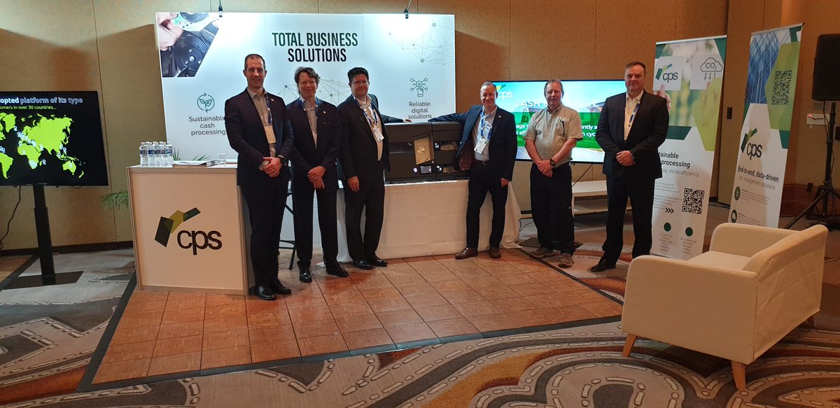CPSworld's tweet image. Our team have been having an amazing time at The Banknote Conference! They&apos;re busy sharing their knowledge on sustainable cash processing methods, as well as collaborating with other like-minded businesses.

#CashConsultancy #BanknoteProcessingEquipment #BankNoteConference