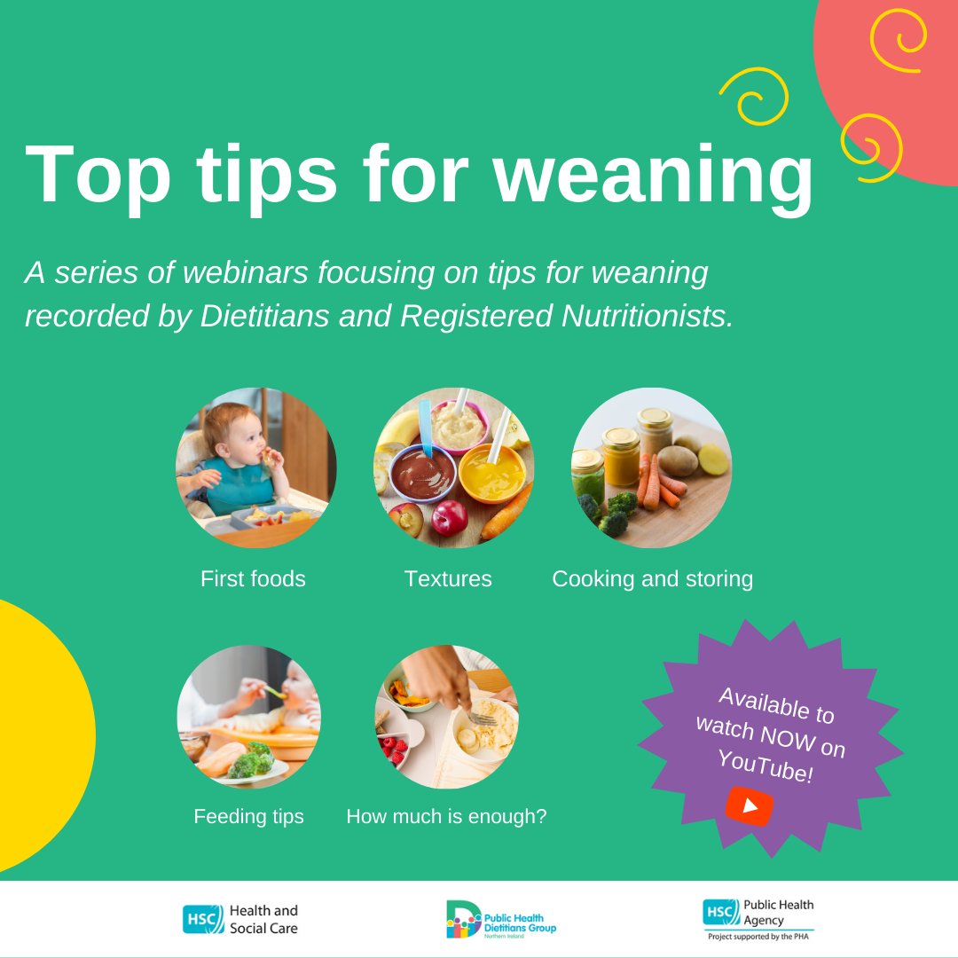 It’s #WeaningWeek Click the link below to check out the Public Health Dietitians Group five-part series highlighting some key tips for starting your baby’s weaning journey. 🥑🍎🍇 pha.site/WeaningSeries For more advice on weaning, visit pha.site/WeaningMadeEasy