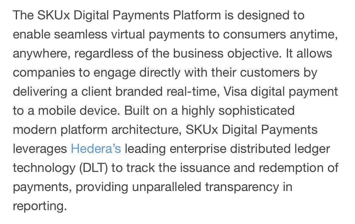 HederianZ's tweet image. ARE YOU PAYING ATTENTION??!
$HBAR is the #UltCoin 
#HelloFuture 
Hedera 🤝 SKUx 🤝 Visa