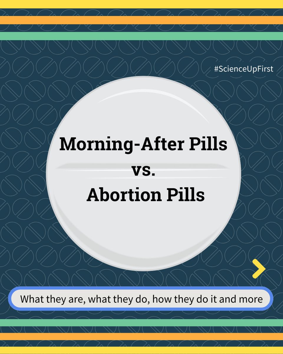 Emergency contraception is often confused with abortion pills, but they are not the same! Both are considered essential healthcare, you can read about their differences here. 👇 scienceupfirst.com/project/mornin… #ScienceUpFirst