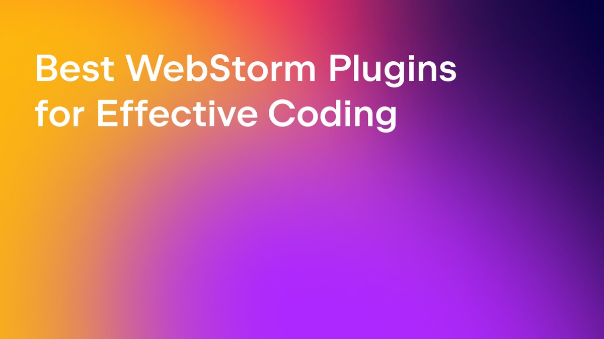 JetBrains Marketplace (@marketplacefeed) on Twitter photo 🧠 Want to code smarter, not harder?
In this blog post, <a href="/ania_kubow/">Ania Kubów #JavaScriptGames</a> shares her favorite #WebStorm plugins for JavaScript developers.
Discover how these tools can make your IDE even better and help save time, reduce errors, and boost efficiency 👉 freecodecamp.org/news/best-webs… 🧠 Want to code smarter, not harder?
In this blog post, <a href="/ania_kubow/">Ania Kubów #JavaScriptGames</a> shares her favorite #WebStorm plugins for JavaScript developers.
Discover how these tools can make your IDE even better and help save time, reduce errors, and boost efficiency 👉 freecodecamp.org/news/best-webs…