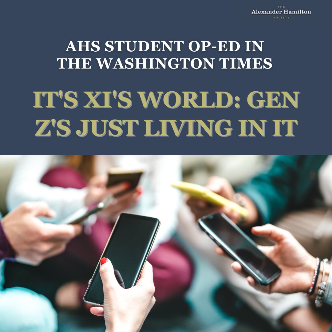 ICYMI: AHS @WakeForest Chapter President @TedBossong and AHS @VanderbiltU Chapter President @zacnegron co-authored an op-ed in the @WashTimes. washingtontimes.com/news/2024/may/…