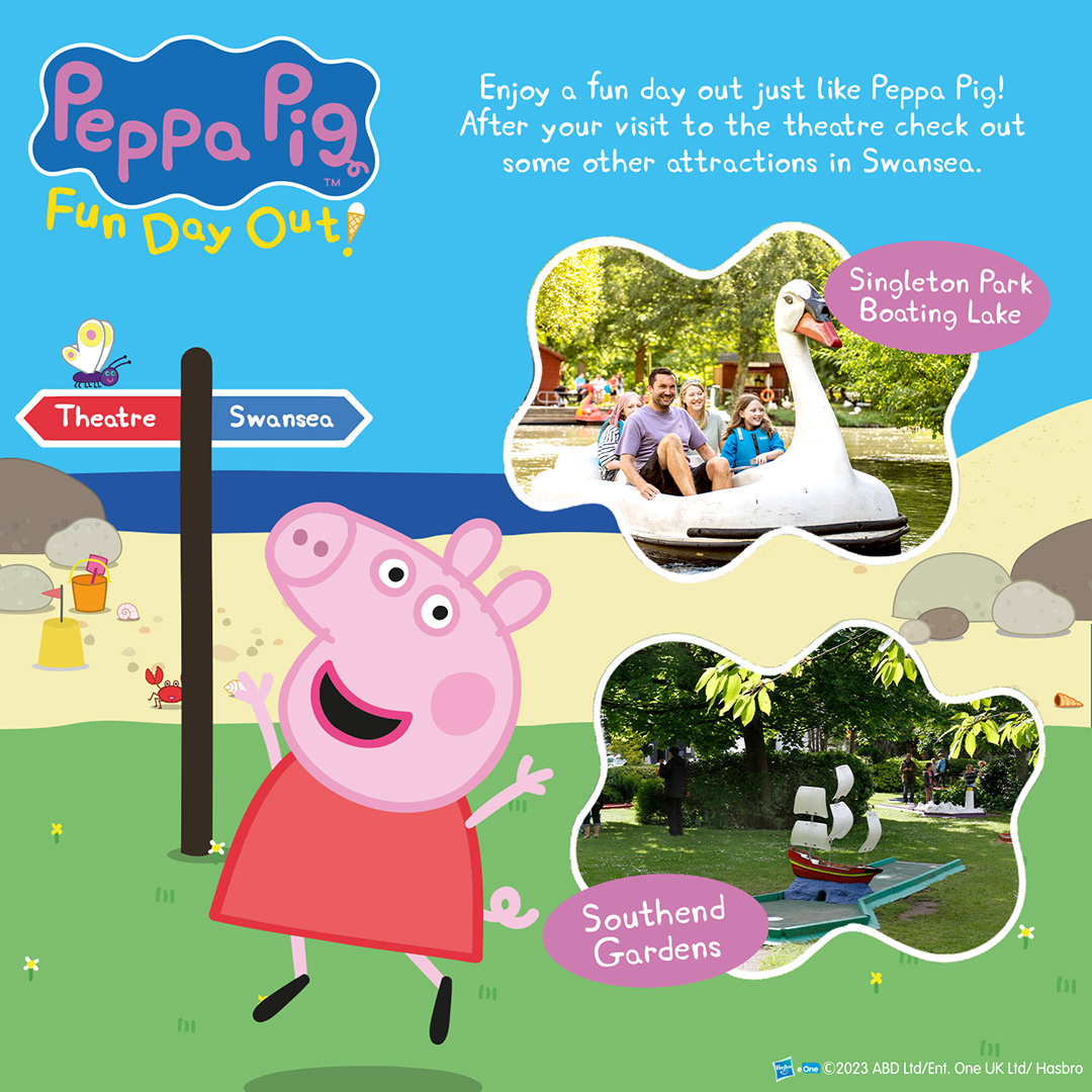 @PeppaPigLiveUK will be stopping at @SwanseaGrand next week on her fun day out tour. Have your own fun day out at one of our outdoor attractions! Stop by Singleton boating lake, or take on your friends at crazy golf! 🦄🏌️ loom.ly/_5PPiFI 🐷 loom.ly/eljAuAc