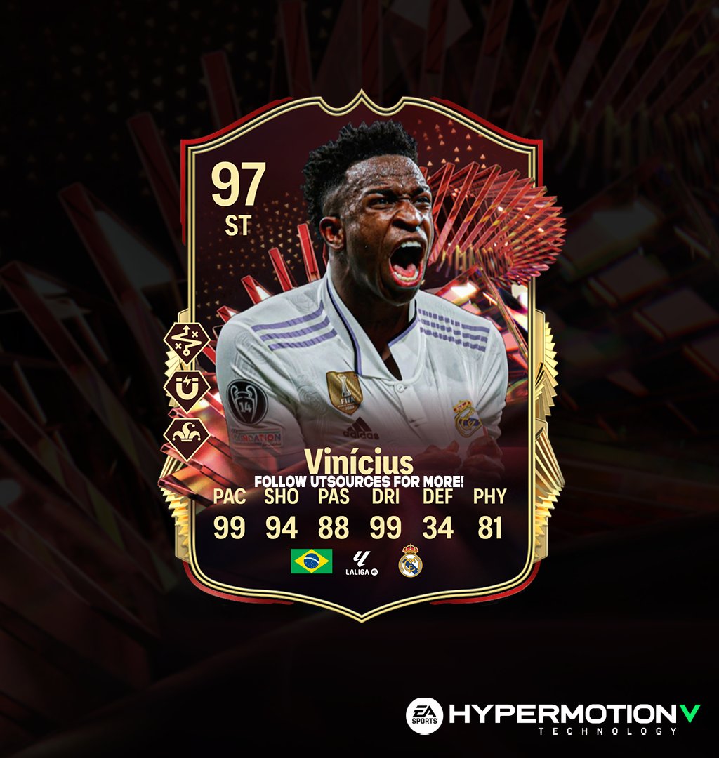 🚨EAFC24 Fact of the day!🚨

If you Like this tweet you'll pack TOTS Vinicius Jr when he's released!