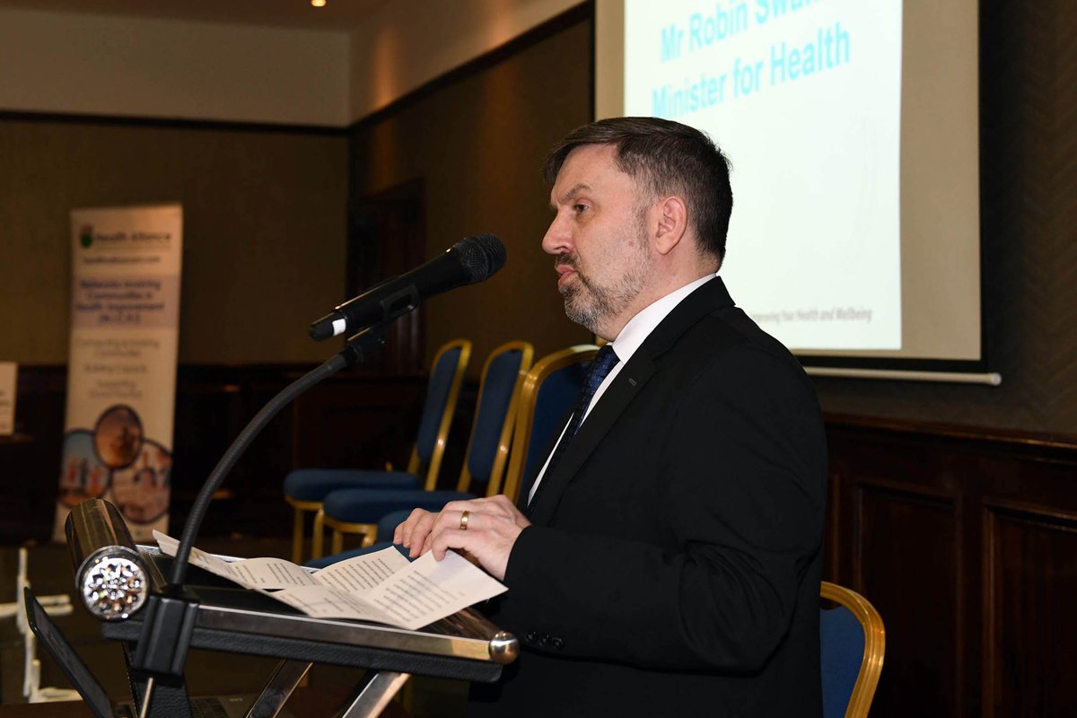 The Health Minister attended a showcasing event hosted by community networks in the Northern locality in partnership with @publichealthni Minister Swann heard about the great work being done in the area to help tackle health inequalities and improve the health and wellbeing of
