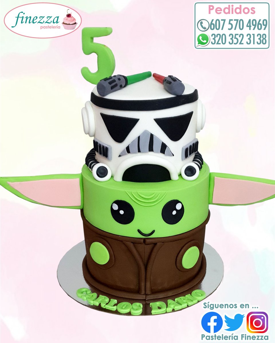 Feliz Cumpleaños Carlos Darío!
 
#PasteleriaFinezza #CelebraConFinezza #Cumpleaños #FelizCumpleaños #HappyBirthday #Ponque #Torta #Cake #TheMandalorian #Yoda #YodaBebe #BebeYoda #YodaBaby #StarWars #StarWarsCake #CarlosDario