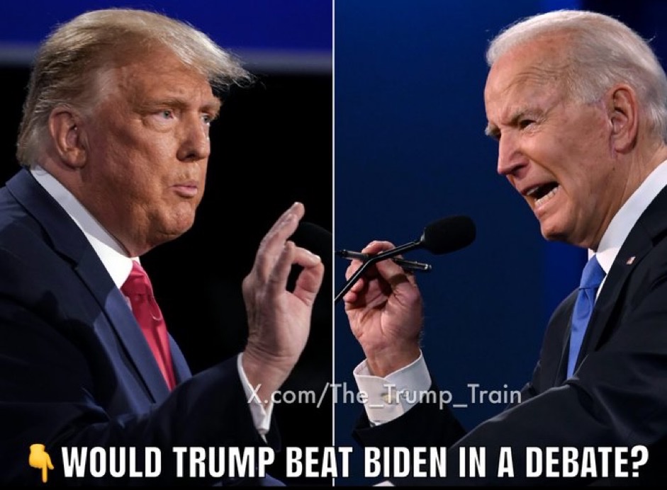 Do you agree Donald Trump would destroy Joe Biden in a debate? YES or NO?