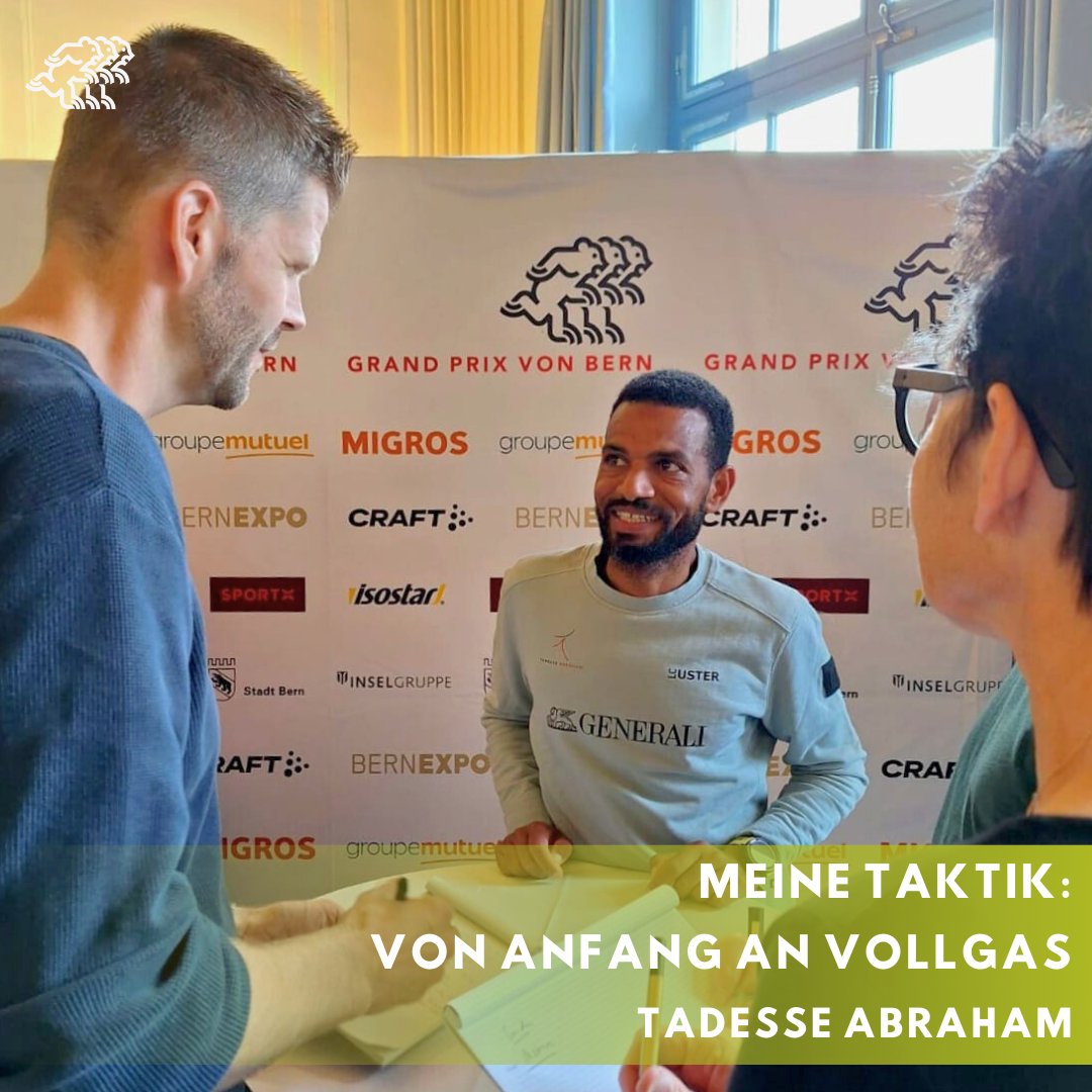 gpbern's tweet image. Pressekonferenz mit einem Athlet:innen-Talk mit Vorjahressieger Dominic Lobalu, dem dreifachen GP-Sieger Tadesse Abraham, dem aktuellen Marathon-Weltmeister Victor Koplangat und Neo-Marathonläufer Matthias Kyburz statt. Fabienne Schlumpf wurde online zugeschaltet.