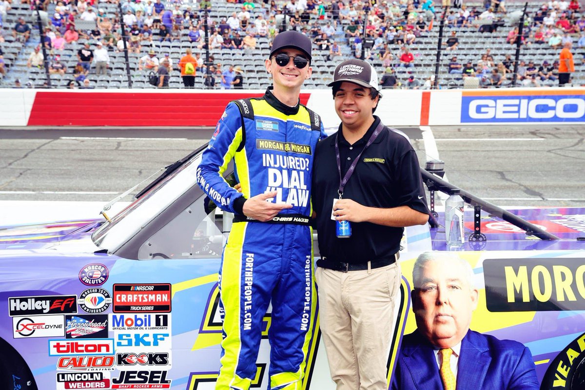 A year ago this weekend, @chrishacker_ wheeled the @OnPMotorsports @forthepeople truck to a 12th place finish at North Wilkesboro, in what was one of the most star studded truck fields in a minute. Crazy how much stuff changes man but will never forget what it felt like walking