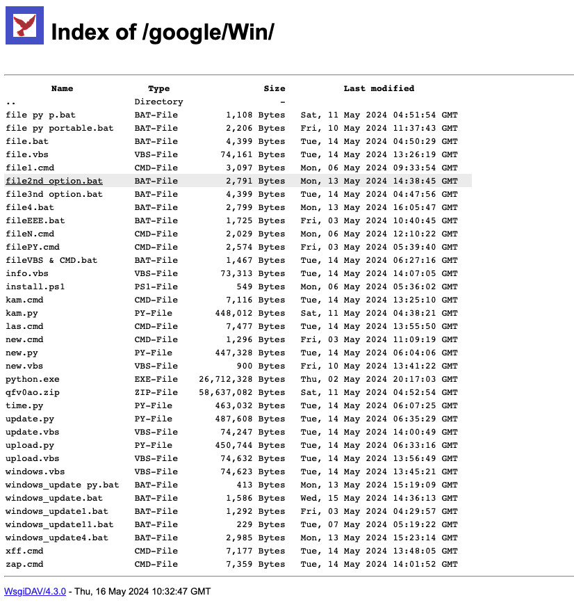 karol_paciorek's tweet photo. 🚨 #opendir: 185.29.11[.28:9999 

⚠️ Large collection of malicious: .lnk, .hta, .bat, .vbs, .js files prepared for a fake invoice email campaign: SCANNED.pdf

For example:
kam.cmd - #ASyncRAT
Botnet: Venom Clients
C2: undjsj.duckdns[.org:8890

@500mk500 https://t.co/AwD5WXVIYH