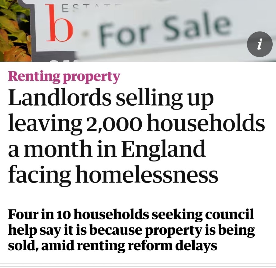 >Govt decides to help renters. >Introduces punitive rules for landlords. >Landlords decide to sell up. >Renters have nowhere to rent. 'The nine most terrifying words in the English language are: I'm from the govt and I'm here to help' - Ronald Reagan