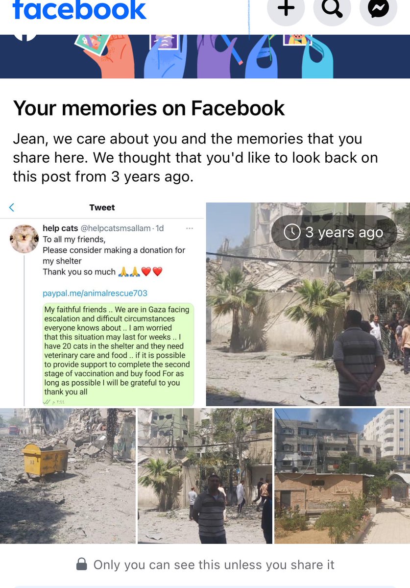 3 years ago Gaza was being shelled, all the time I’ve known Mo ⁦⁦@helpcatsmsallam⁩ each year there has been aggression from Israel and destruction and killing. A leopard doesn’t change its spots and Zionists will carry on persecuting and killing Palestinians. #FuckIsrael
