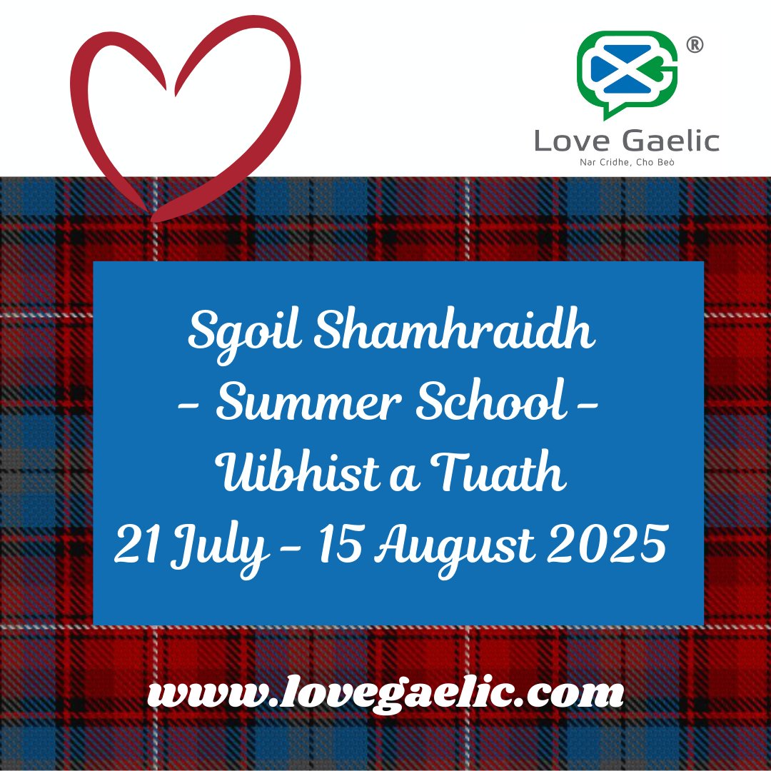 Study & Live the Gaelic Life amidst our North Uist Gaelic Community! 
lovegaelic.com/gaelicsummersc…
#lovegaelic #Gàidhlig #lovegàidhlig #learngaelic #Gaelic #Gaeliccourses #Gaelicimmersion #scottishgaelic #SgoilGhaidhligInnseGall