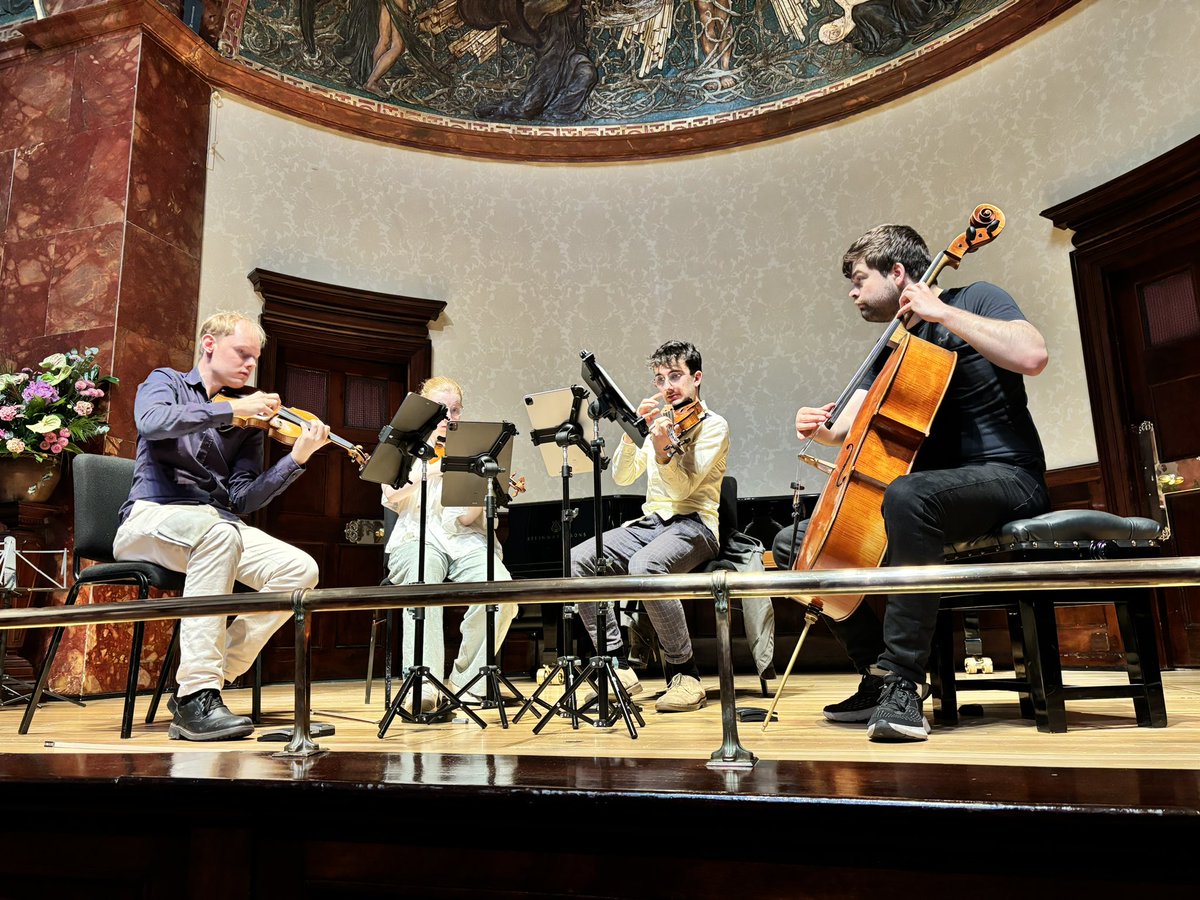 Today’s the day!! #YCATauditions2024 Fibonacci Quartet kicking off rehearsals. Stay tuned for regular updates. 👀 Tickets still available! ycat.co.uk/news/ycat-2024… 📍 @wigmore_hall ⏰ 3pm & 7pm