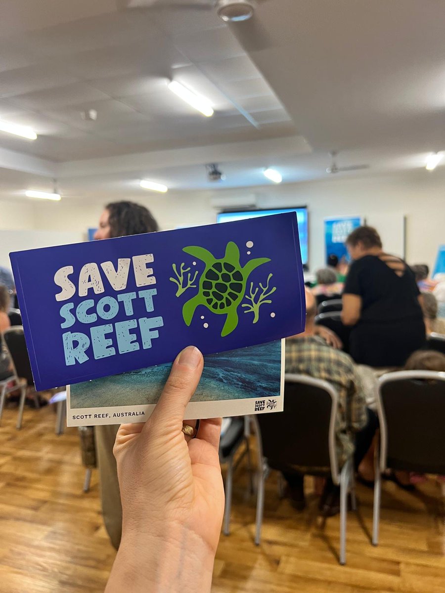 Tonight, we've teamed up with @EnviroKimberley & @ConservationWA in #Broome to hear from WAs top climate and nature experts @BillHareClimate & Ben Fitzpatrick @OceanwiseExp about #Woodside's plans to turn pristine coral reef into a massive new industrial gas hub. #SaveScottReef