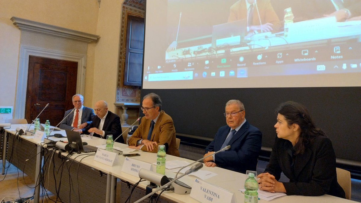 European University Institute (@eui_eu) on Twitter photo On Monday, the Academy of European Law and <a href="/eui_law/">EUI Law Department</a> hosted a commemoration of EUI Emeritus Professor Francesco Francioni.
Family members, friends, colleagues, & ex-supervisees joined the event, chaired by <a href="/mdelpanta/">Marco Del Panta</a>, to celebrate his life and work.
🔗 loom.ly/qEeYzR0 On Monday, the Academy of European Law and <a href="/eui_law/">EUI Law Department</a> hosted a commemoration of EUI Emeritus Professor Francesco Francioni.
Family members, friends, colleagues, & ex-supervisees joined the event, chaired by <a href="/mdelpanta/">Marco Del Panta</a>, to celebrate his life and work.
🔗 loom.ly/qEeYzR0