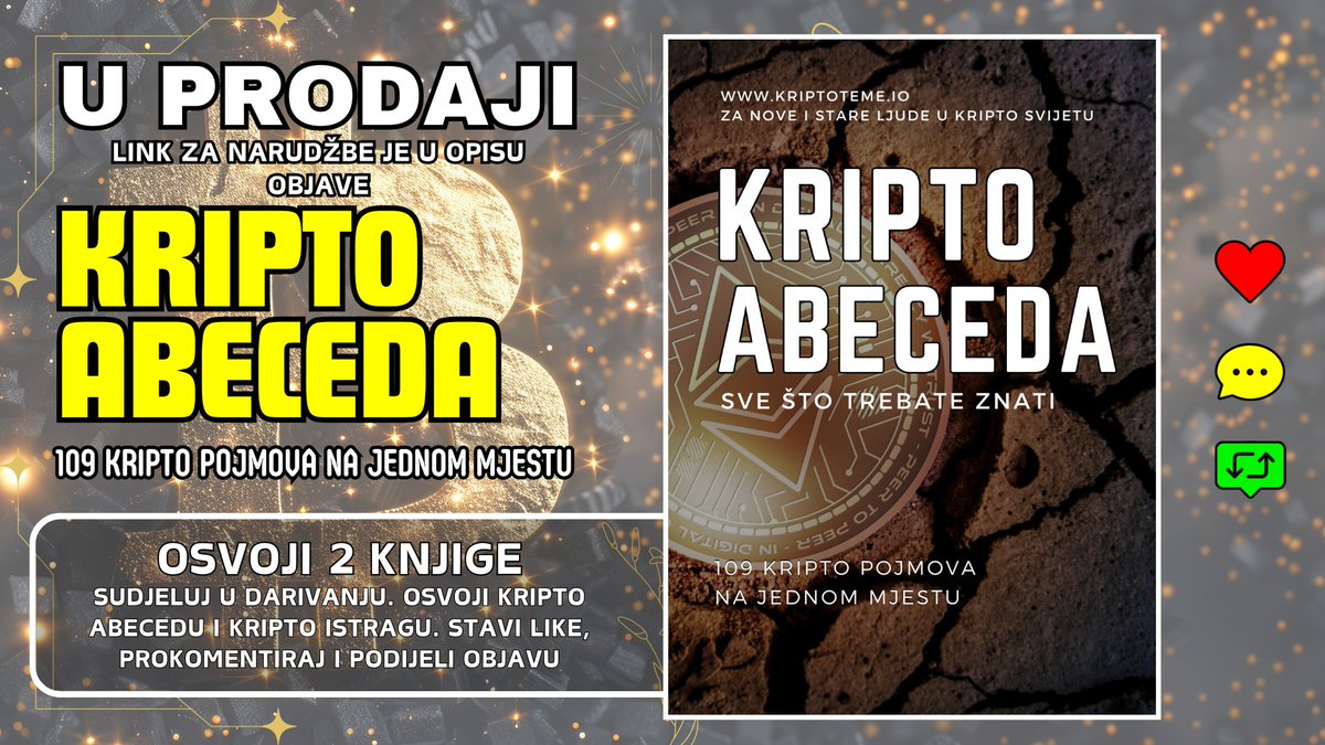 🔥 DARUJEMO 2 KNJIGE ⬇️
NAPOKON U PRODAJI "KRIPTO ABECEDA"
(Za nove i stare ljude u kripto svijetu)
🔗 NARUDŽBE 👉 webknjizara.hr/?s=KRIPTO+JURE 

🤝  Dostava u cijeli svijet 
Kriptovalute i kripto teme na jednom mjestu
#kriptovalute #kriptoteme #kripto #cryptovalute #balkan