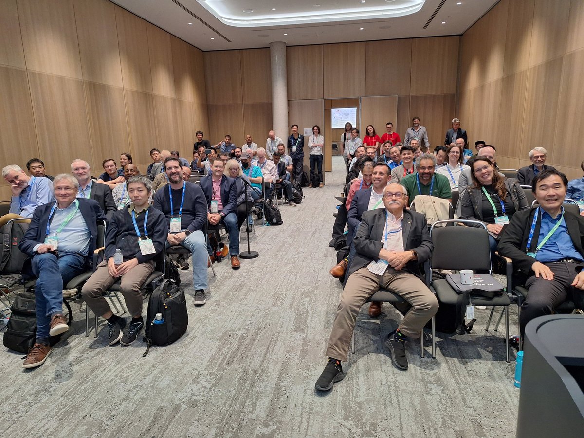 thoefler's tweet image. Speaker&apos;s view of the great packed room at #ISC24 workshops.