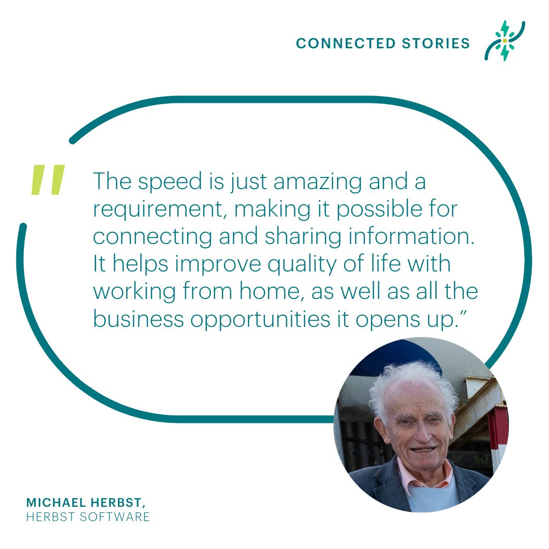 On a recent visit to Wicklow, Chairman, Michael Herbst, shared insights on how joining the NBI™ Network is revolutionising their operations and unlocking endless opportunities for growth at Herbst software!

 #BuildingALimitlessIreland #NationalBroadbandPlan