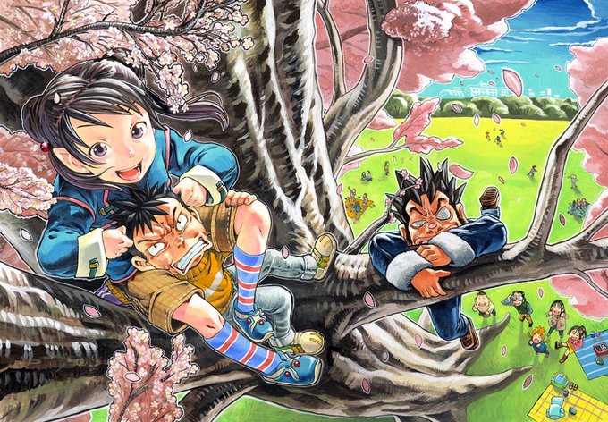 絵の具で描いた最後の方の仕事絵です。(h 