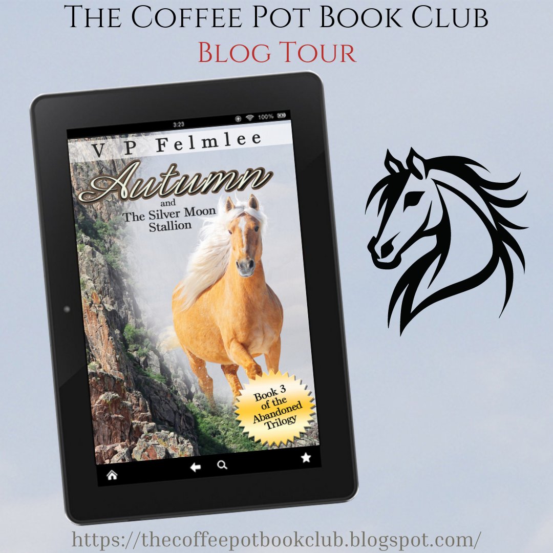Welcome to Day 2 of our blog tour for ༻*·Autumn & The Silver Moon Stallion·*༺ by VP Felmlee! Check out today's fabulous tour stops, sharing more enticing snippets from this wonderful story! thecoffeepotbookclub.blogspot.com/2024/03/blog-t… #WesternFiction #NewAdult #YoungAdult #BlogTour @lilhistorian