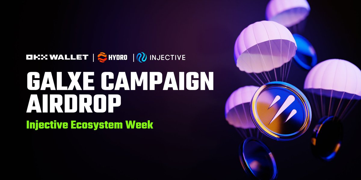 📢ATTN: Galxe Campaign Airdrop Thank you for participating in the “Injective Ecosystem Week” #Galxe campaign. We have prepared rewards for campaign participants who minted at least 1 $hINJ Claiming Period: May 16th 09:00 AM (UTC) - May 18th 09:00AM (UTC) Check your