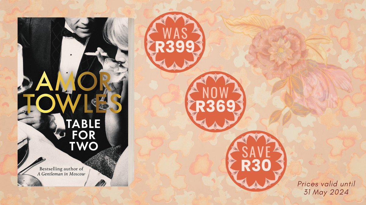 Written with his signature wit, humor, and sophistication,  Table for Two  is another glittering addition to Towles’s canon of stylish and transporting fiction. @PenguinBooksSA