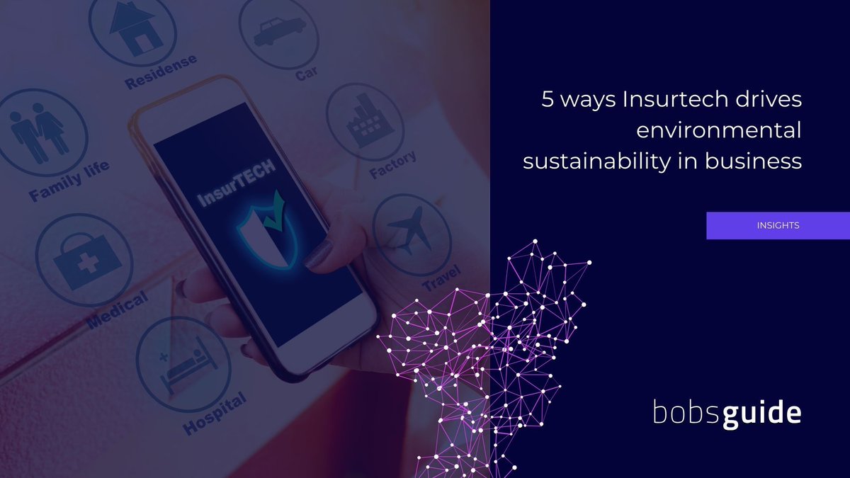 5 methods Insurtech promotes eco-friendly practices in businesses. Discover how technology is driving sustainability. #Insurtech #Sustainability buff.ly/3Uxvznc
