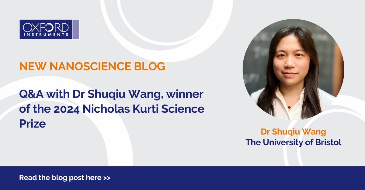 Check out our Q&A with the 2024 winner of the Nicholas Kurti Science Prize, Dr Shuqiu Wang! Shuqiu's research includes developing a dilution refrigerator using an @OxInst Kelvinox insert.

okt.to/BqTLbZ

#SciencePrize #Quantum #QuantumTechnology #OxInstIsListening