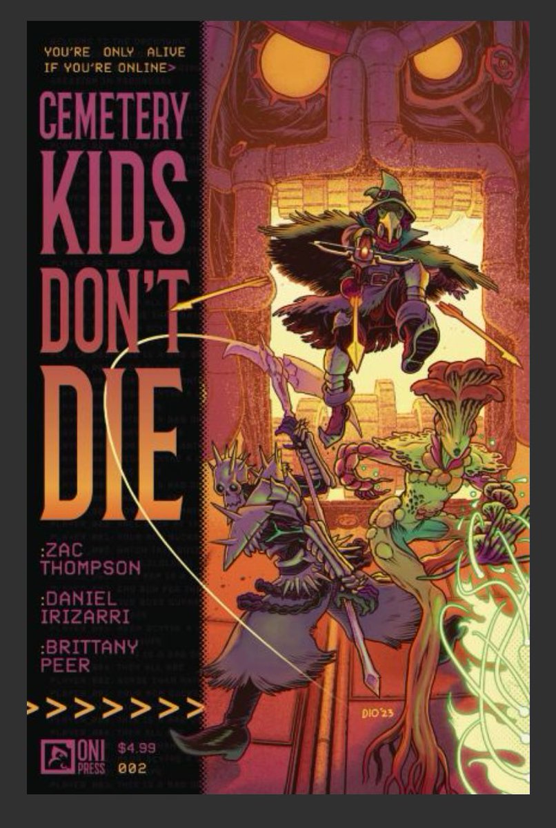 @wizecrax @ComicBookRobert @jrnorris @CrowleyMaxx CEMETERY KIDS DON’T DIE - The 21st century sucks, but it's made tolerable by the Dreamwave: the first gaming console played entirely while you sleep. Four friends known as the 'Cemetery Kids,' spend their nights roaming the endless maps until one of them doesn't wake up! 50