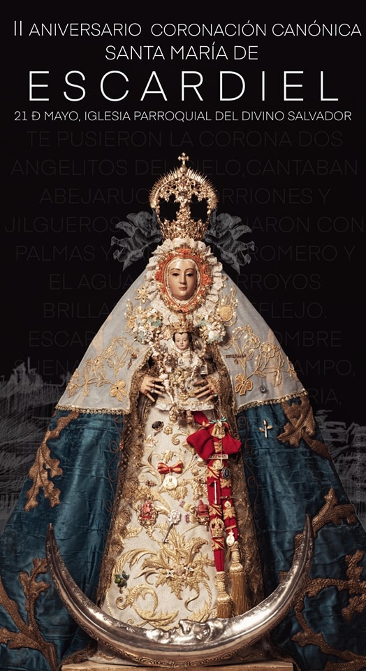 𝕀𝕀 𝔸ℕ𝕀𝕍𝔼ℝ𝕊𝔸ℝ𝕀𝕆 𝔻𝔼 𝕃𝔸 ℂ𝕆ℝ𝕆ℕ𝔸ℂ𝕀𝕆ℕ ℂ𝔸ℕ𝕆ℕ𝕀ℂ𝔸 𝔻𝔼 𝕊𝔸ℕ𝕋𝔸 𝕄𝔸ℝ𝕀𝔸 𝔻𝔼 𝔼𝕊ℂ𝔸ℝ𝔻𝕀𝔼𝕃
@hdadescardiel invita a todos los hermanos, devotos y fieles al II Aniversario de Coronación  Canónica de Santa María de Escardiel. #CaminodeSantiago