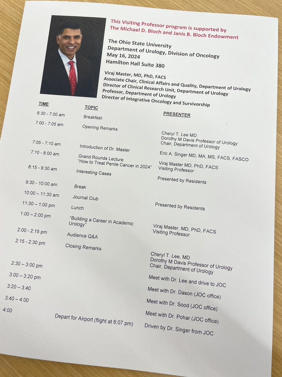 Ohio State Wexner Medical Center Urology Dept. (@osu_urology) on Twitter photo We are thrilled to welcome our first #Oncology #VisitingProfessor Dr. Viraj Master from <a href="/EmoryUroOnc/">Emory Urologic Oncology</a> <a href="/emory_urology/">Emory Urology</a> today! We’re looking forward to a great day of presentations and discussion! <a href="/virajmaster/">Viraj Master</a> <a href="/WinshipAtEmory/">Winship Cancer Institute of Emory University</a> <a href="/OSUWexMed/">The Ohio State University Wexner Medical Center</a> <a href="/OSUCCC_James/">The James</a> <a href="/eric_facs/">Eric A. Singer, MD, MA, MS, FACS, FASCO</a> <a href="/ctleeuro/">Cheryl Lee</a> We are thrilled to welcome our first #Oncology #VisitingProfessor Dr. Viraj Master from <a href="/EmoryUroOnc/">Emory Urologic Oncology</a> <a href="/emory_urology/">Emory Urology</a> today! We’re looking forward to a great day of presentations and discussion! <a href="/virajmaster/">Viraj Master</a> <a href="/WinshipAtEmory/">Winship Cancer Institute of Emory University</a> <a href="/OSUWexMed/">The Ohio State University Wexner Medical Center</a> <a href="/OSUCCC_James/">The James</a> <a href="/eric_facs/">Eric A. Singer, MD, MA, MS, FACS, FASCO</a> <a href="/ctleeuro/">Cheryl Lee</a>