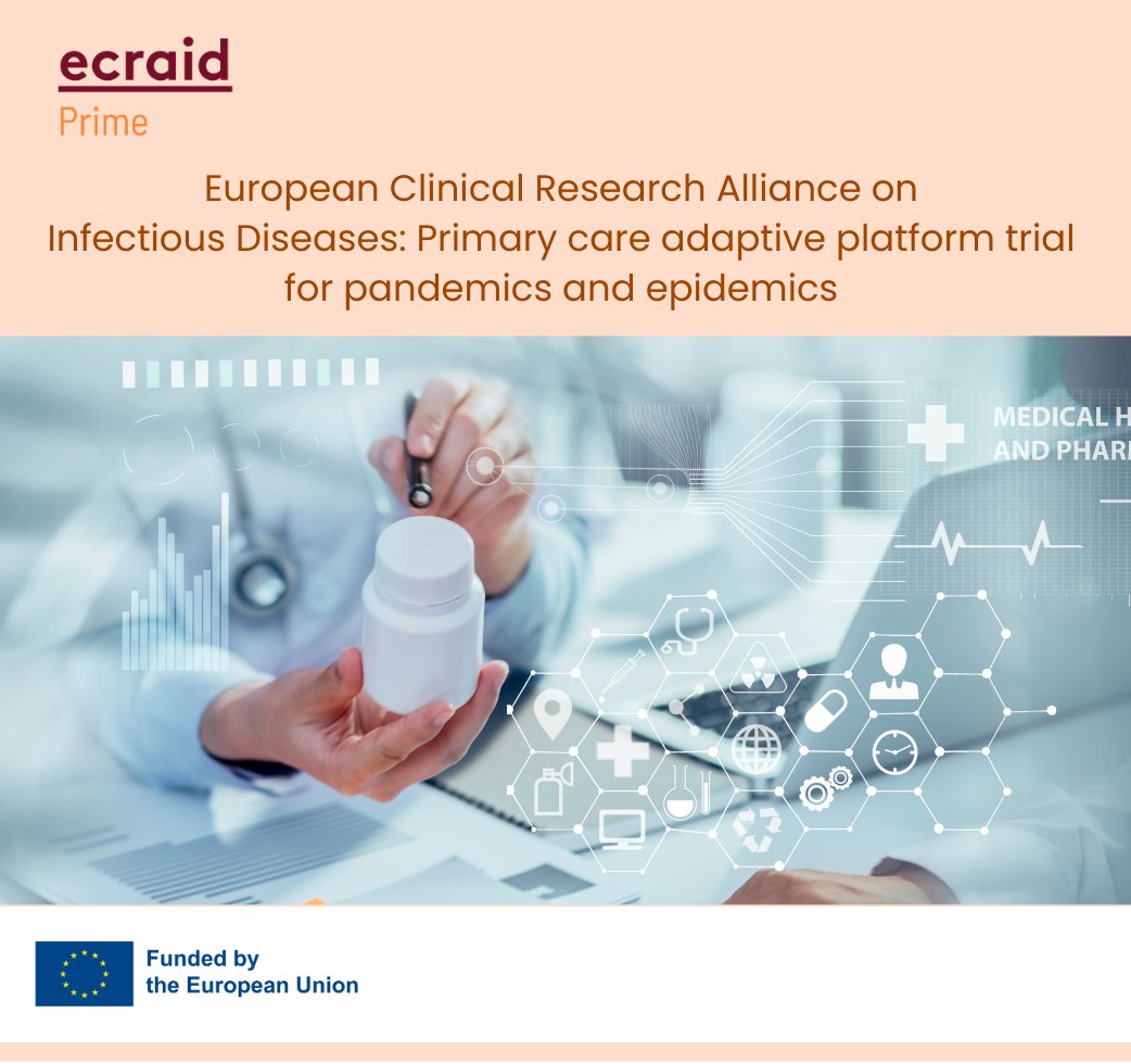 #pandemicpreparedness 💡ECRAID-Prime is a groundbreaking #adaptiveplatformtrial that will revolutionise #infectiousdisease research and response in #primarycare. Dive into this EU-funded project and explore the future of global health at ecraid.eu/ecraid-prime