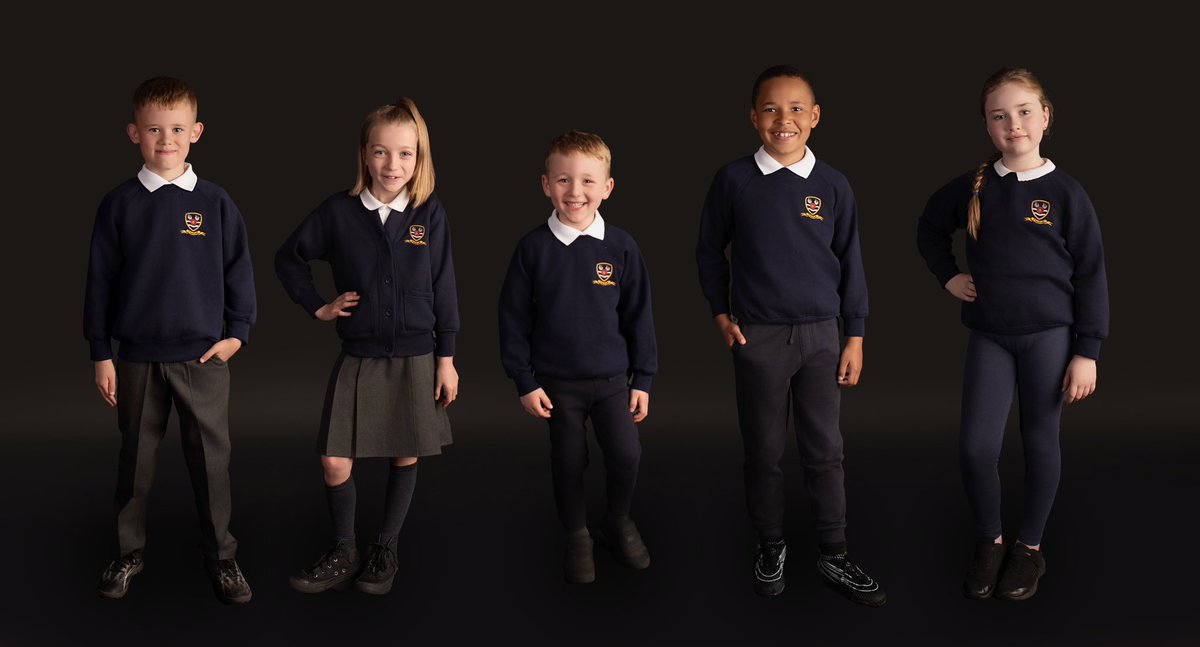 NEW UNIFORM! Following our parent survey which voted for a return to a more traditional uniform and to stick with navy, here is our new offering which will be available from Wynsors in June. The new uniform is cheaper than our current one and easier to get hold of – either in