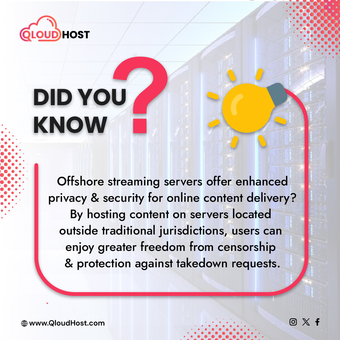 qloudhosts's tweet image. Offshore servers = more privacy &amp;amp; freedom from censorship! 📷📷
#offshoreHosting #offshoreserver #WebHosting #qloudhost