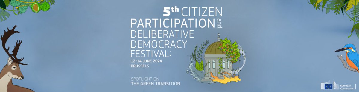 5th Citizen #Participation and Deliberative #Democracy Festival is approaching! Register now! #Brussels, 12-14 June. cop-demos.jrc.ec.europa.eu/festival-2024/…