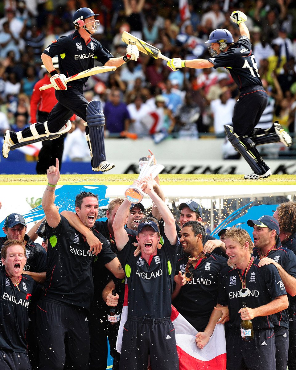#OnThisDay in 2010, England won their first men's #T20WorldCup title, beating Australia by 7 wickets in the final in Barbados 🏆 Will they repeat their triumph in the Caribbean this summer? 🏴󠁧󠁢󠁥󠁮󠁧󠁿